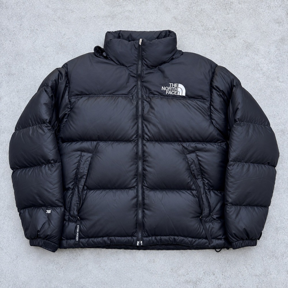 The North Face Womens Nuptse 700 Puffer Jacket Black Goose Down Medium